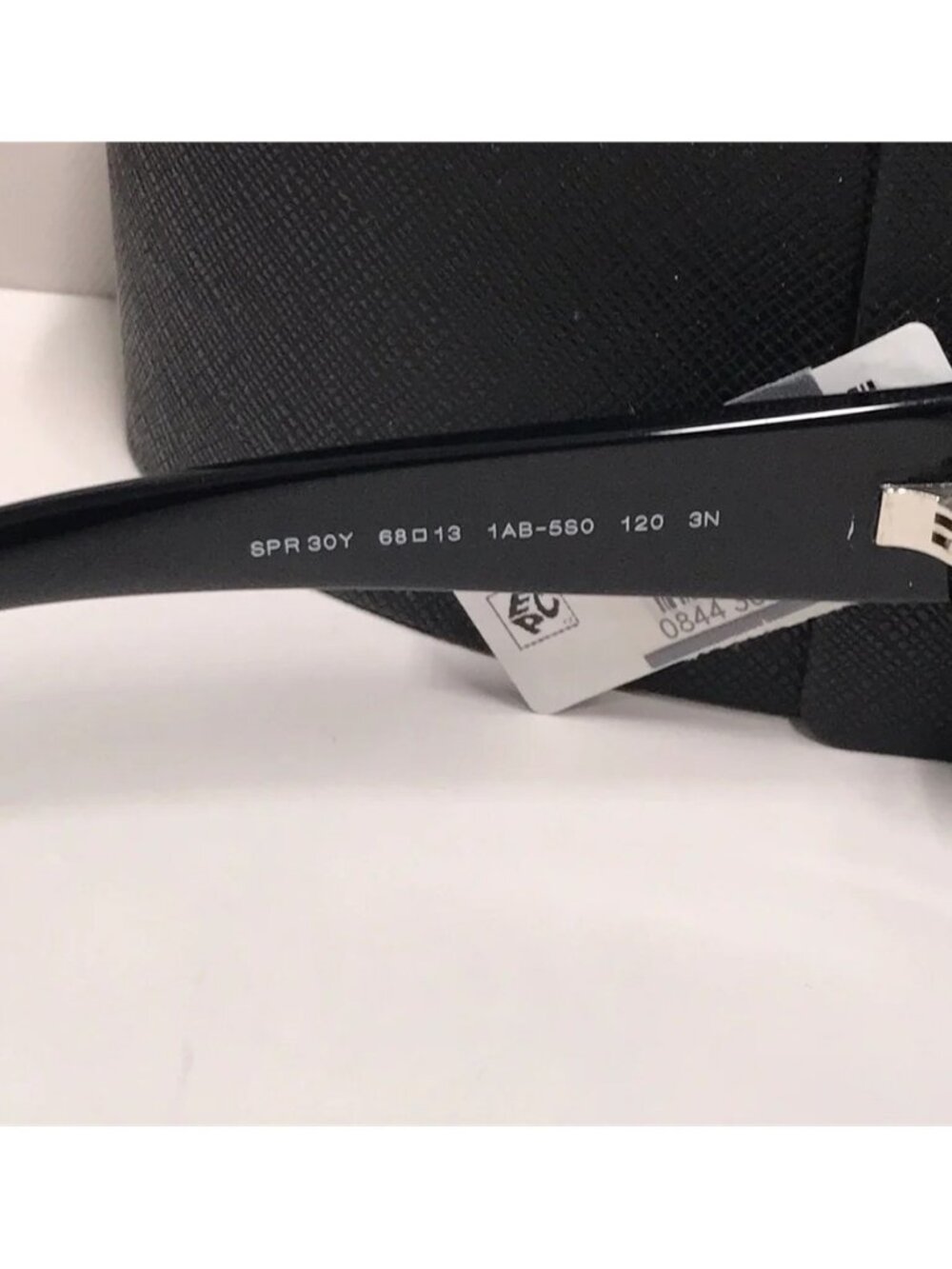 New Authentic Stylish Black Sunglasses Prada SPR30Y 1AB-5s0 - Picture 12 of 13